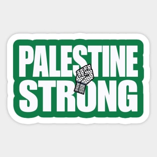 Palestine Strong - Keffiyeh Fist - Back Sticker